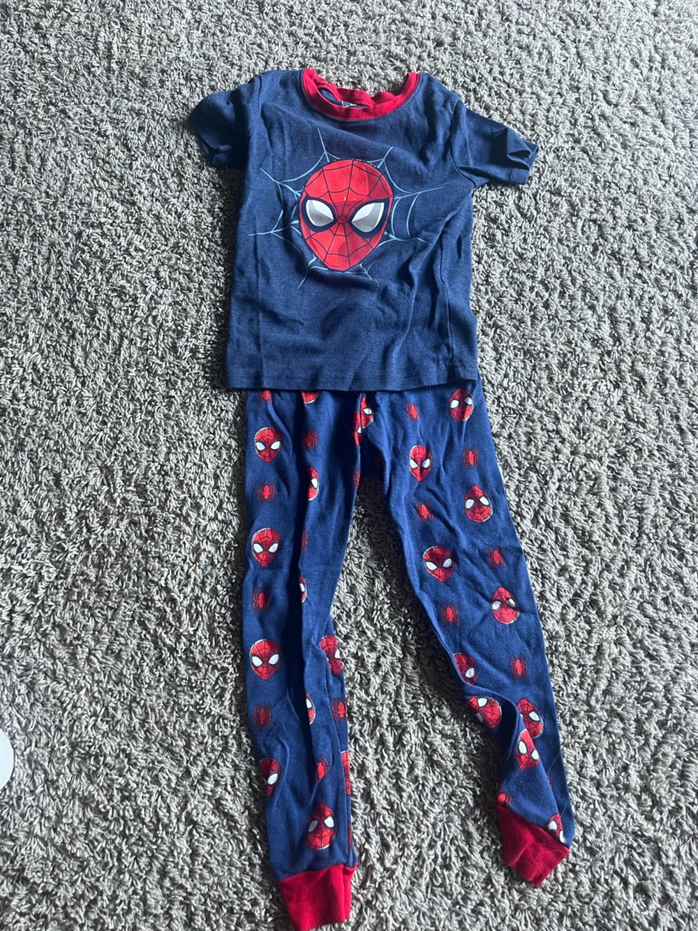 Marvel Navy and Red Spiderman Pajama Set